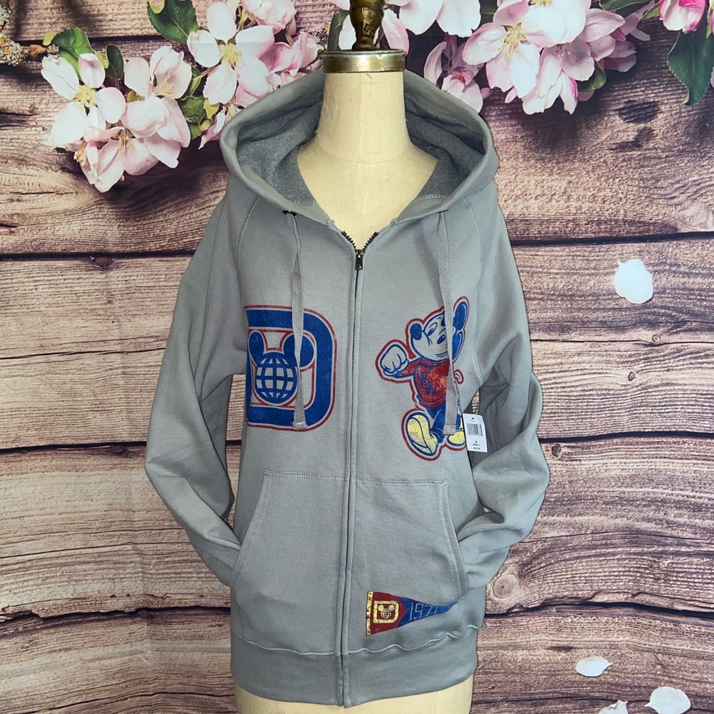 Walt Disney World Adult Varsity Zip Up Hoodie